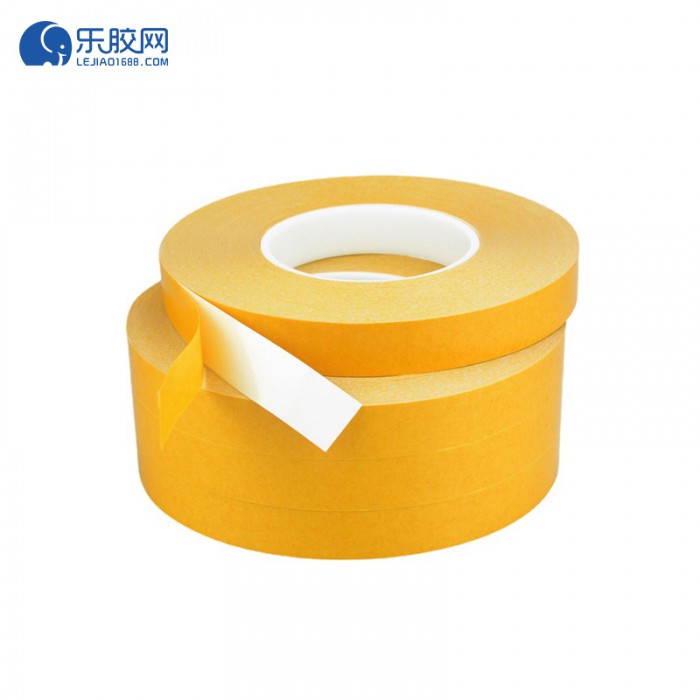 PVC雙面膠帶 黃色  220um厚 50米長 多規格款可選 可定制